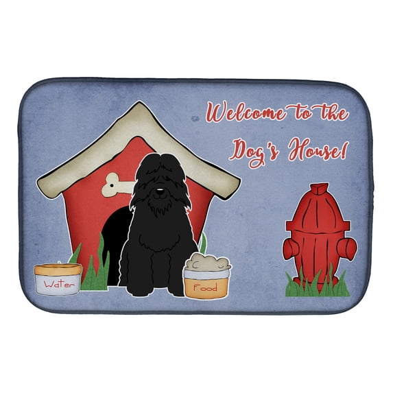 Dog House Collection Bouvier des Flandres Dish Drying Mat