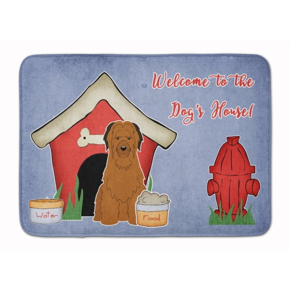 Dog House Collection Briard Brown Machine Washable Memory Foam Mat