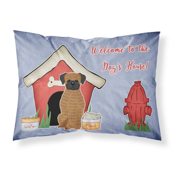 Dog House Collection Brindle Boxer Fabric Standard Pillowcase
