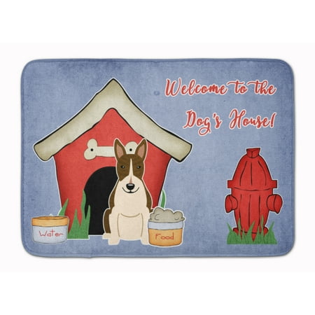 Dog House Collection Bull Terrier Dark Brindle Machine Washable Memory Foam Mat