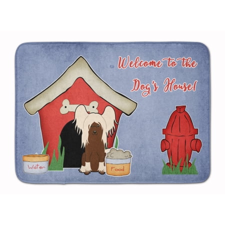 Dog House Collection Chinese Crested Cream Machine Washable Memory Foam Mat