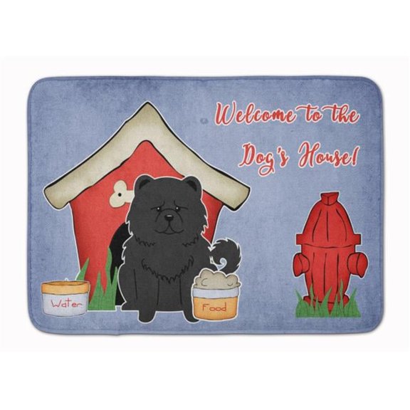 Dog House Collection Chow Chow Black Machine Washable Memory Foam Mat