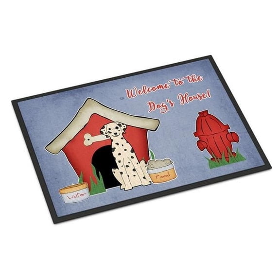 Dog House Collection Dalmatian Indoor or Outdoor Mat 18 x 0.25 x 27 in.