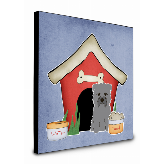 Carolines Treasures BB2813UP88 8 x 8 x 0.625 in. Dog House Collection Glen of Imal Grey Artwork Panel Wall Decor
