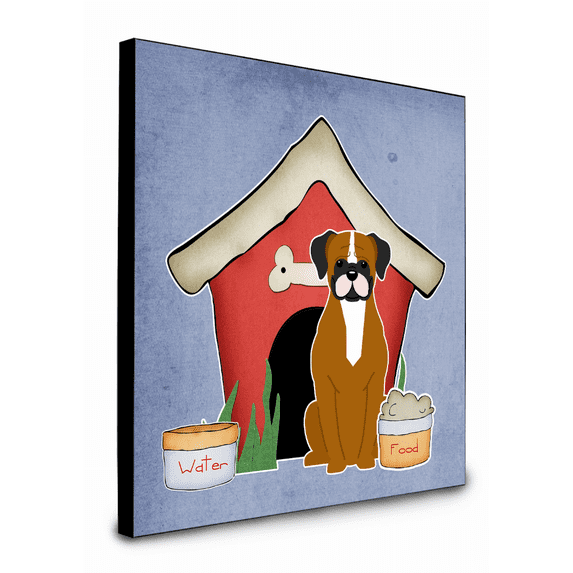 Caroline's Treasures BB2870UP88 Dog House Collection Flashy Fawn Boxer Artwork Wall Panel, , multicolor