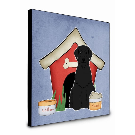 Caroline's Treasures Dog House Collection Giant Schnauzer Artwork Panel Wall-Decor, Multicolor