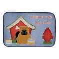 thumbnail image 1 of Dog House Collection English Bulldog Red Dish Drying Mat, 1 of 6