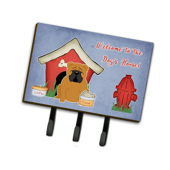 Dog House Collection English Bulldog Red Leash or Key Holder