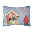 thumbnail image 1 of Dog House Collection French Bulldog Cream Canvas Fabric Decorative Pillow, 1 of 3