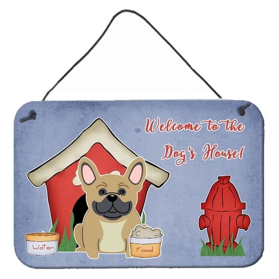 Dog House Collection French Bulldog Cream Wall or Door Hanging Prints
