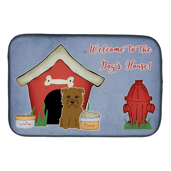 Dog House Collection Glen of Imal Tan Dish Drying Mat