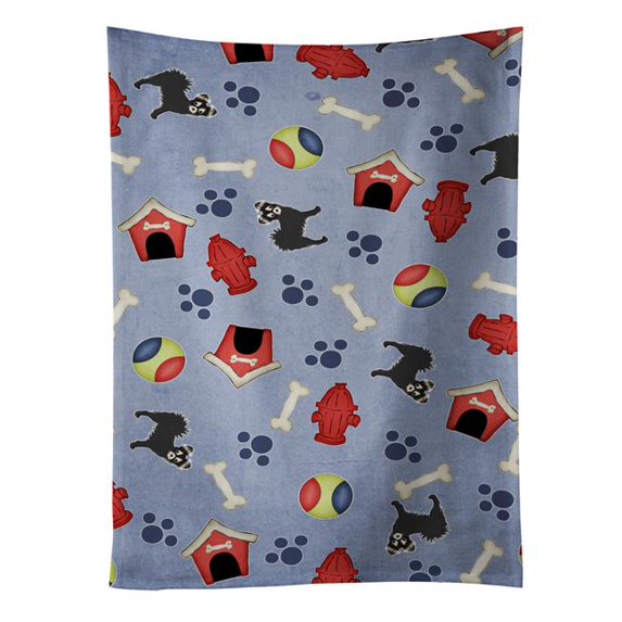 Dog House Collection Longhair Black Chihuahua Kitchen Towel