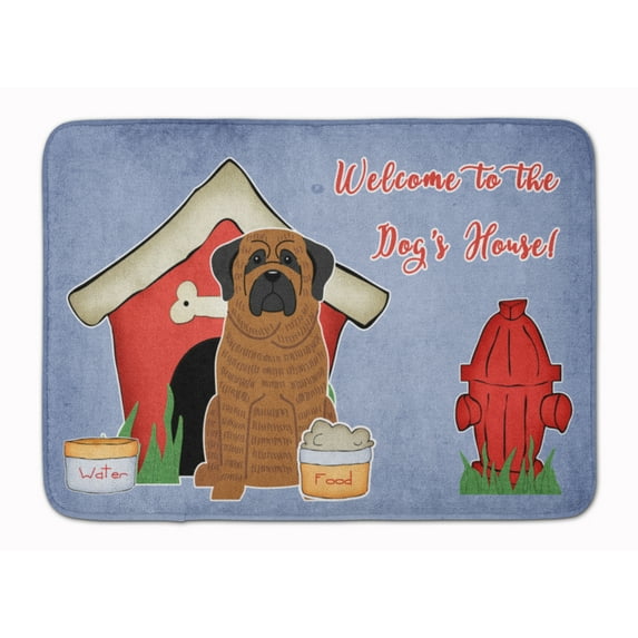 Dog House Collection Mastiff Brindle Machine Washable Memory Foam Mat