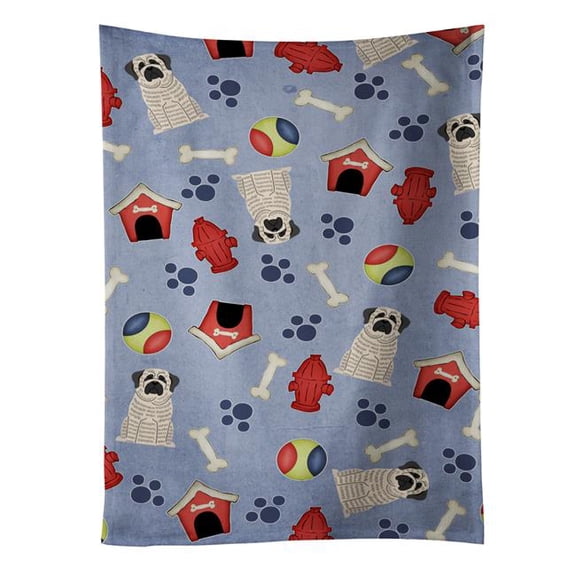 Dog House Collection Mastiff Brindle White Kitchen Towel