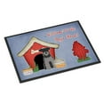 thumbnail image 1 of Dog House Collection Miniature Schanuzer Black Silver Door Mat, 1 of 4