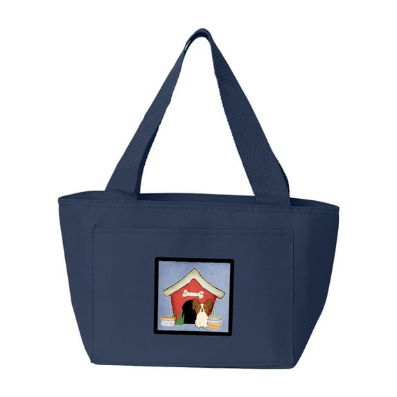 Dog House Collection Papillon Red White Lunch Bag