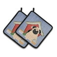 thumbnail image 1 of Dog House Collection Pug Fawn Pair of Pot Holders, 1 of 1