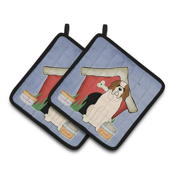 Dog House Collection Saint Bernard Pair of Pot Holders