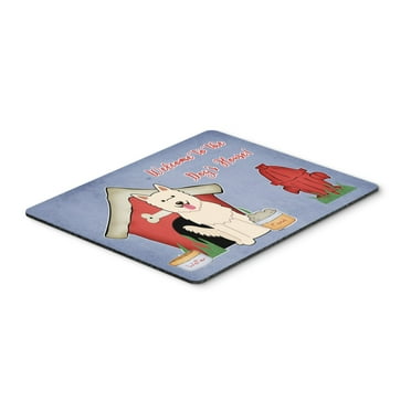 Dog House Collection White German Shepherd Mouse Pad Hot Pad or Trivet