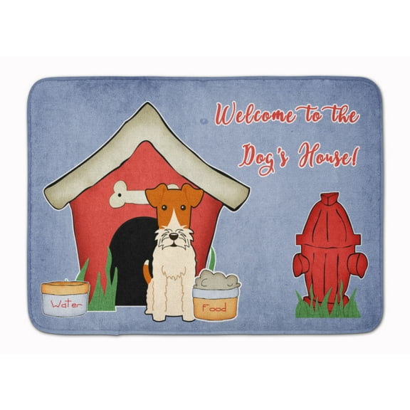 Dog House Collection Wire Fox Terrier Machine Washable Memory Foam Mat