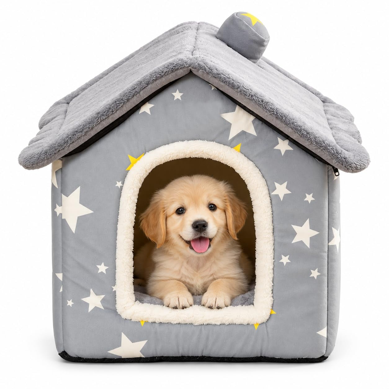 Dog House Indoor, Covered Pet Beds with Roof, for Bedrooms, Living ...
