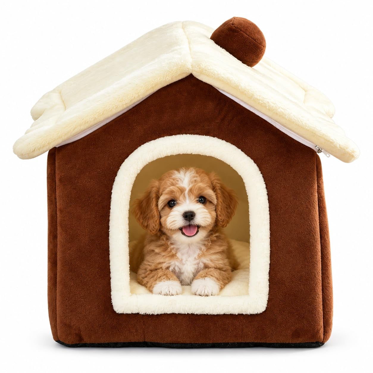 Dog House Indoor, Covered Pet Beds with Roof, for Bedrooms, Living ...