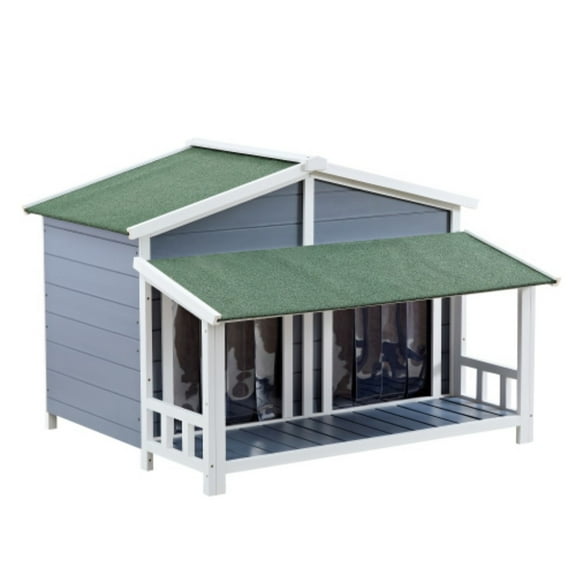 Dog House, Waterproof Dog Cage, Wooden Outdoor and Indoor Dog House