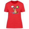 thumbnail image 1 of Dog Howling Y-Y-Y T-Shirt Women -Image by Shutterstock, Female Small, 1 of 2