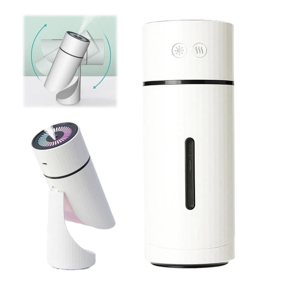 Dog Humidifier 7.2x7.2x18cm USB Ultrasonic Pet Mister, 90 Adjustable Mist for Small Dogs & Respiratory Comfort