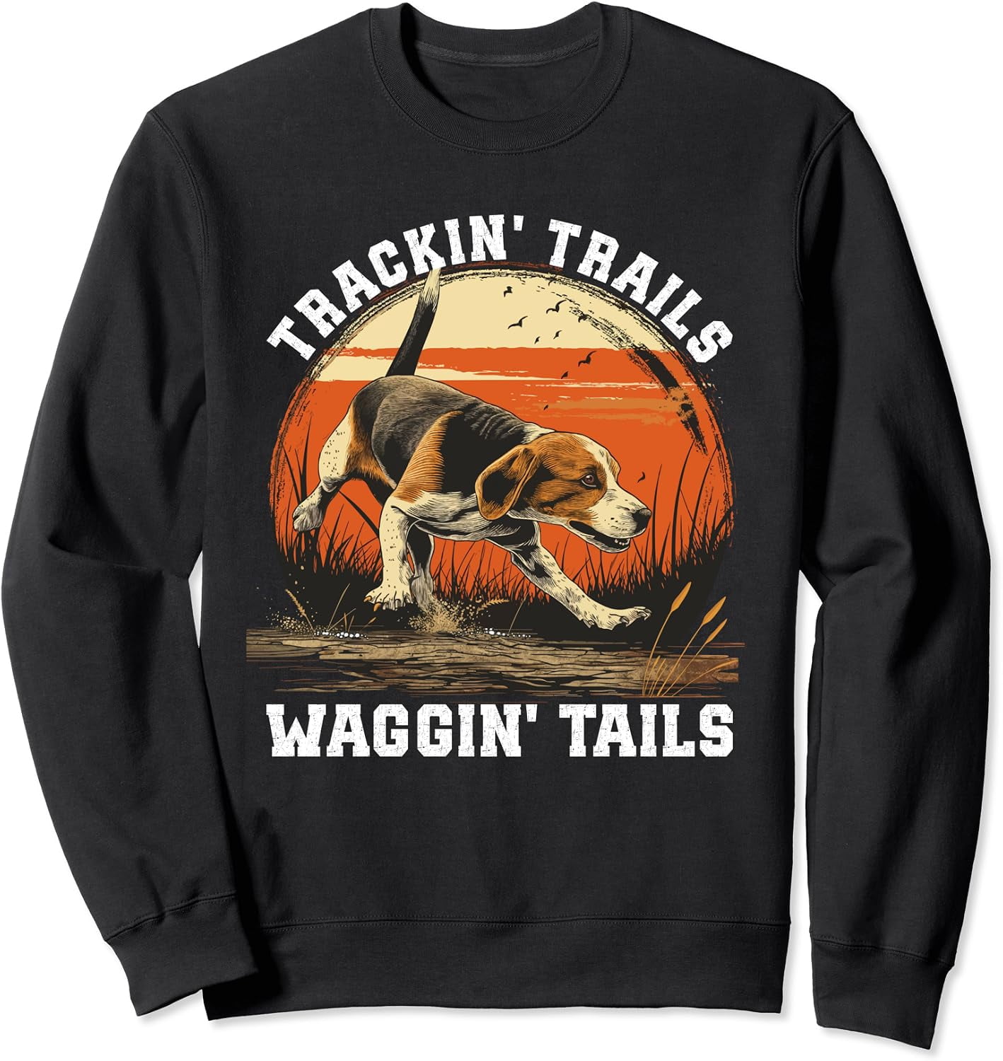 Dog Hunter Tracking Trails Beagle Hunting Sweatshirt - Walmart.com