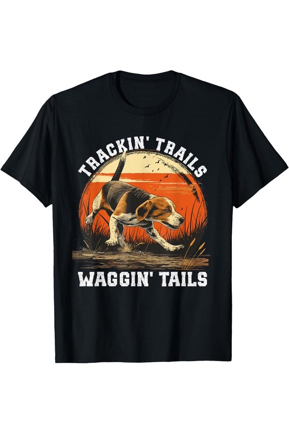 Dog Hunter Tracking Trails Beagle Hunting T-Shirt