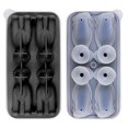 thumbnail image 1 of Dog Ice Cube Trays Silicone 3D Dog Cartoon Animal Ice Box for Party Drinks – 4 Identical Dogs Molds Per Tray (Black), 1 of 4