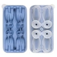 thumbnail image 1 of Dog Ice Cube Trays Silicone 3D Dog Cartoon Animal Ice Box for Party Drinks – 4 Identical Dogs Molds Per Tray (Blue), 1 of 8