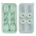 thumbnail image 1 of Dog Ice Cube Trays Silicone 3D Dog Cartoon Animal Ice Box for Party Drinks – 4 Identical Dogs Molds Per Tray (Green), 1 of 8