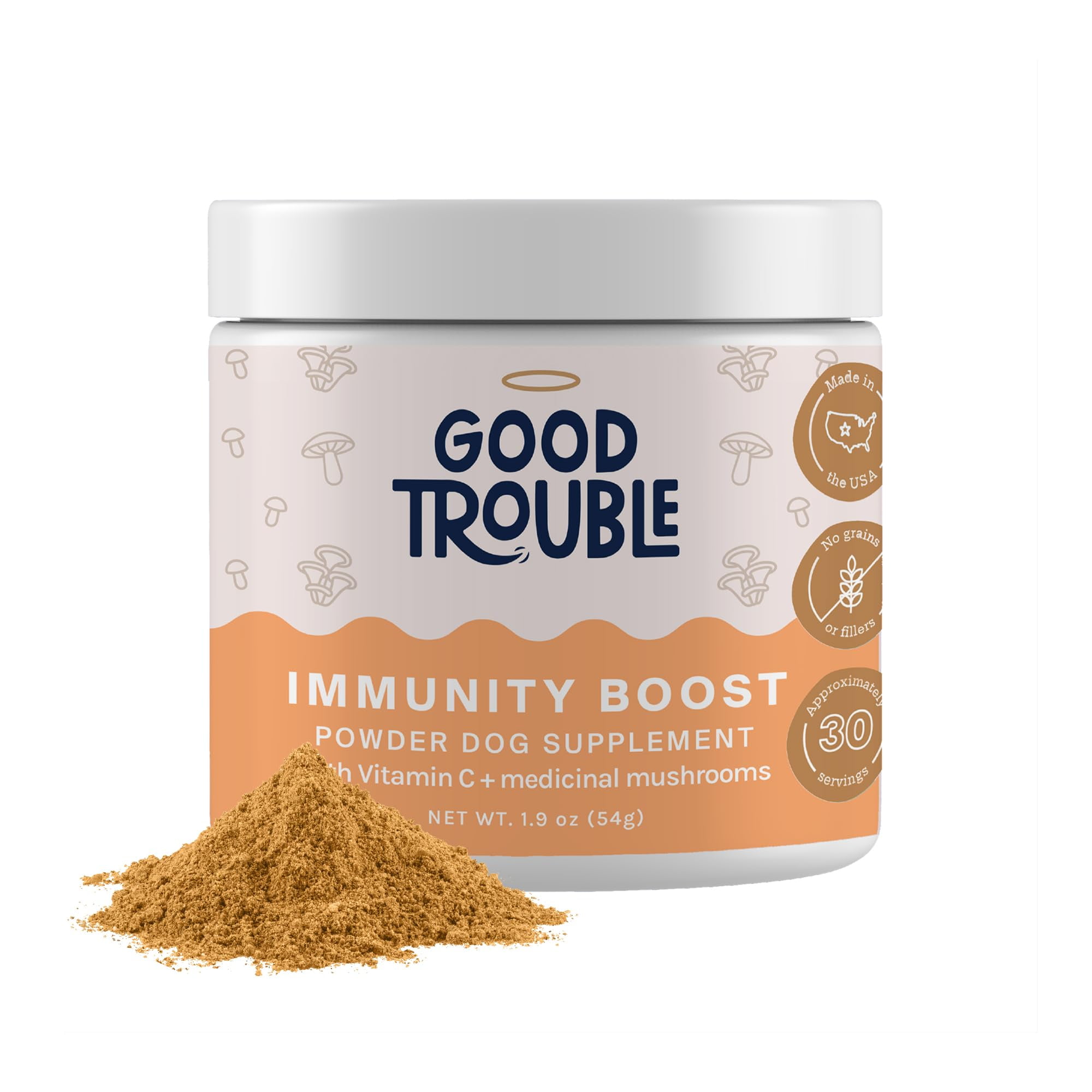 Dog Immunity Boost Powder by HYZ01 Good Trouble Allergy Supplement with