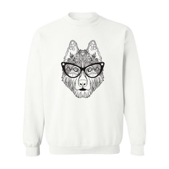 Dog In Line Pattern Sweatshirt Men -Image by Shutterstock, Male Large