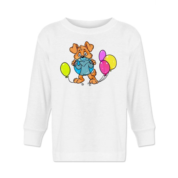 Dog Inflating Balloons Long Sleeve Toddler -Image by Shutterstock,  5 Toddler