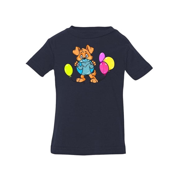 Dog Inflating Balloons T-Shirt Infant -Image by Shutterstock,  24 Months