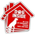 thumbnail image 1 of Dog Inside Fire Sticker, Dog Inside in Case of Emergency Please Save Our Dog Sticker Decal, Dog in House Fire Sticker, Pet Emergency Sticker, Sticker Waterproof for Home, Door, Decal 5" (3x3inch), 1 of 2