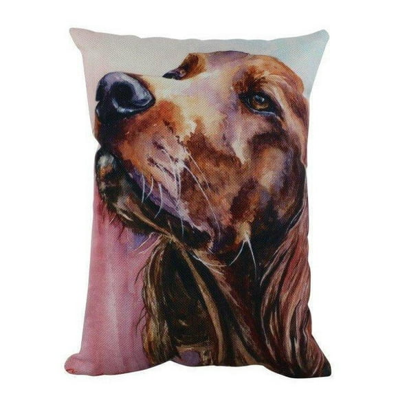 Dog | Irish Setter Watercolor | Pillow Cover | Dogs | Home Decor | Custom Dog Pillow | Irish Sett  | Dog Lover Gift | Dog Mom Gift | Pillows