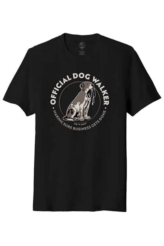 "Official Dog Walker" T-Shirt for Men X-Large / Men's Tee Shirt