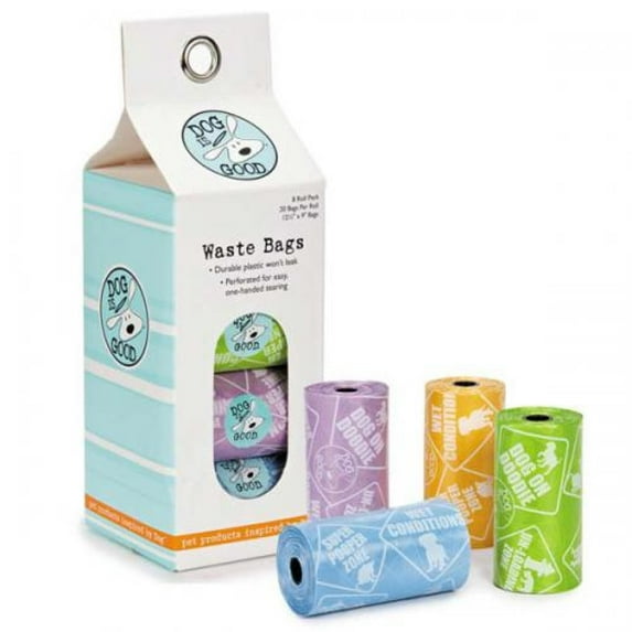 Dog Is Good Potty Talk Waste Bags 8 Ct Assorted