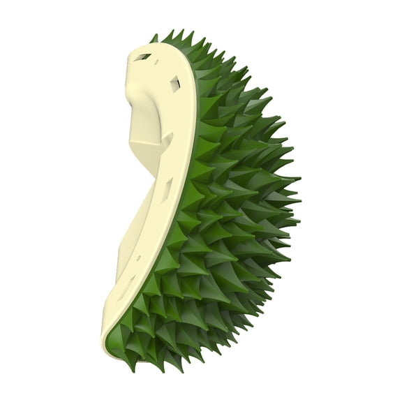 Dog Itching Device, Wall Corner Pet Hair Rubbing Tool, Durian Shape Dog Cat Scratcher, Green Grooming Toy for Home Corner Use