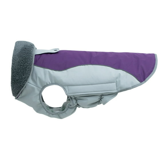 Dog Jacket Waterproof Dog Coat,Dog Coat,Golden Reflective Cold Weather Winter Coat,Adjustable Turtleneck Fleece Puppy Snow Jacket with Harness Hole for Small Medium Large Dogs.,Purple XL
