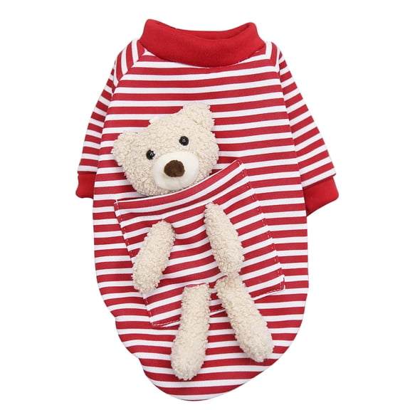 Dog Jackets For Small Dogs Winter With Pocket Bear Dogs Cats Puppy Hoodie Fall Medium Dog For Small Sweater Pet clothes,S
