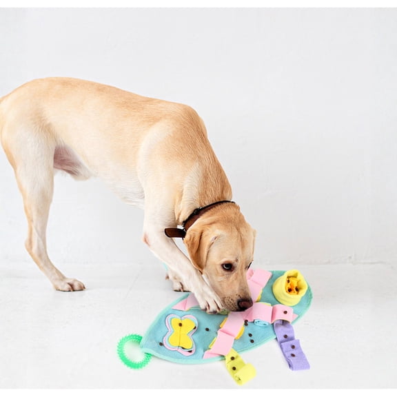 Dog Jellyfish Snuffle Mat Interactive Toy, Puzzle Chew for Agility Training, Boredom Relief and Mental Exercise, Blue