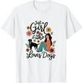 thumbnail image 1 of Dog Just A Girl Who Loves Dogs Gift for Dog Lovers T-Shirt, 1 of 5