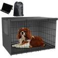 thumbnail image 1 of Dog Kennel Cover,Dog Cage Covers,Crate Covers for Dog Cages,Dog Crate Cover, Cover,Dog cage Cover for Winter Outside,Warmer & Waterproof Crate Cover,Dog Enclosure Covers,36 inch, 1 of 7