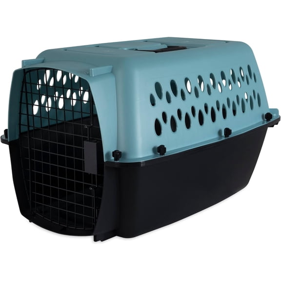 Dog Kennel - Portable Crate for Pets 10-20 lbs - Airline-Friendly Pet Carrier - Durable Plastic Shell - For Home and Travel
