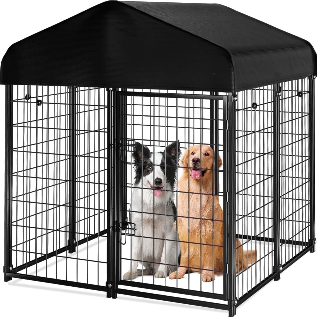 Dog Kennel, DOMIPET Large Dog Kennel for Outdoor, 4ft x 4.2
